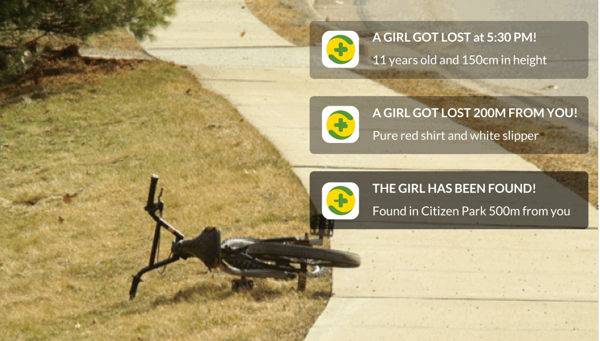 Missing children alert system poster